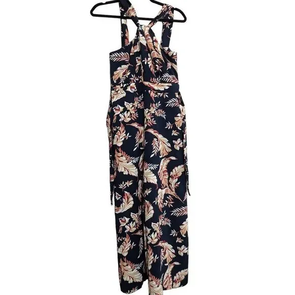 Joie Trinity floral cropped halter jumpsuit size 2